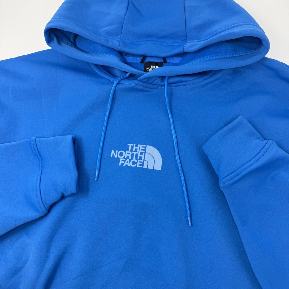 The North Face Mens Royal Blue Pullover Hoodie NF0A874X Large FA23 Logo Fleece
